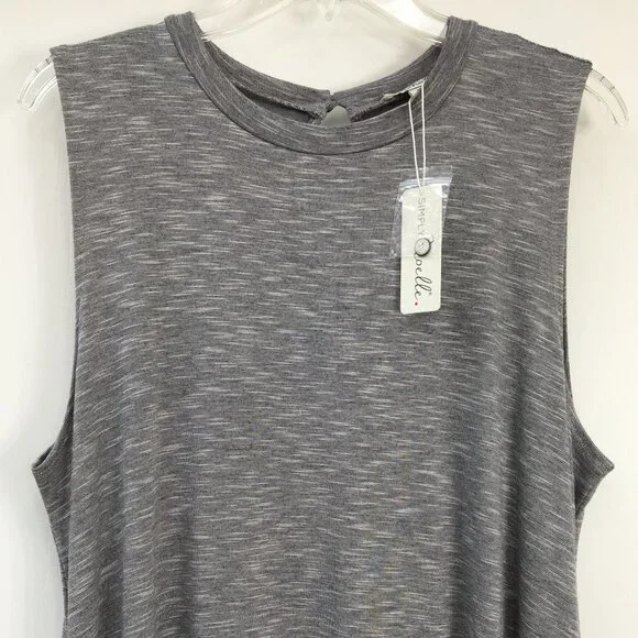 Simply Noelle Sleeveless Tank Dress With Pockets Size L/XL NEW With Tags - Picture 2 of 8